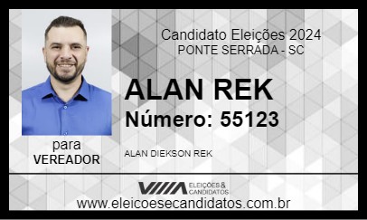 Candidato ALAN REK 2024 - PONTE SERRADA - Eleições