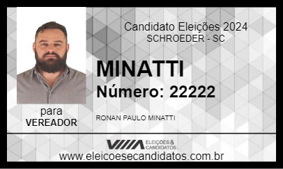 Candidato MINATTI 2024 - SCHROEDER - Eleições