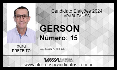 Candidato GERSON 2024 - ARABUTÃ - Eleições