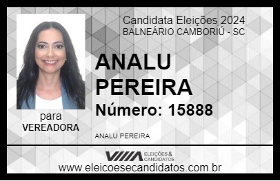 Candidato ANALU ORLANDO 2024 - BALNEÁRIO CAMBORIÚ - Eleições