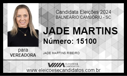 Candidato JADE MARTINS 2024 - BALNEÁRIO CAMBORIÚ - Eleições