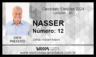 Candidato NASSER 2024 - LAGUNA - Eleições