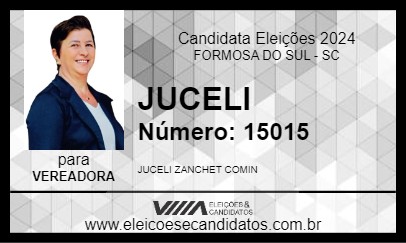 Candidato JUCELI 2024 - FORMOSA DO SUL - Eleições