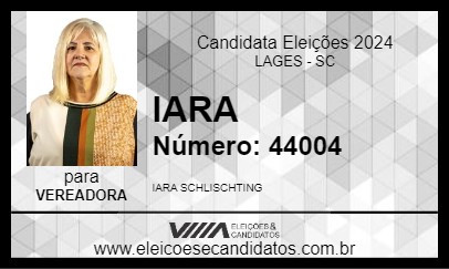 Candidato IARA 2024 - LAGES - Eleições