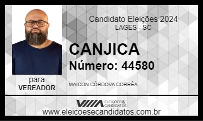 Candidato CANJICA 2024 - LAGES - Eleições