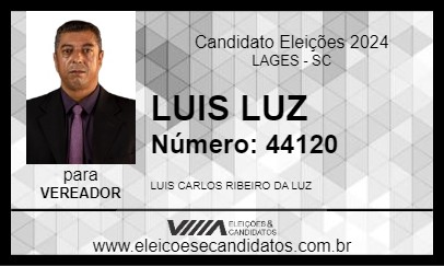 Candidato LUIS LUZ 2024 - LAGES - Eleições