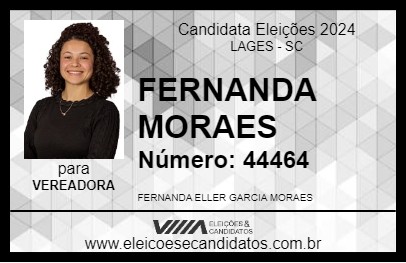 Candidato FERNANDA MORAES 2024 - LAGES - Eleições