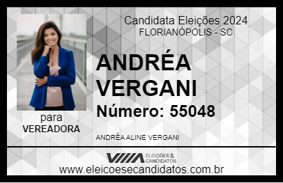 Candidato ANDRÉA VERGANI 2024 - FLORIANÓPOLIS - Eleições