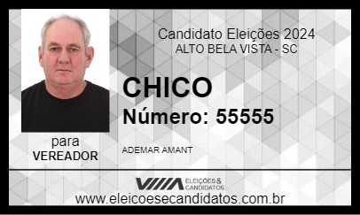 Candidato CHICO 2024 - ALTO BELA VISTA - Eleições