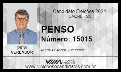 Candidato PENSO 2024 - IOMERÊ - Eleições