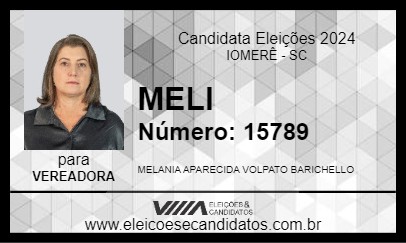 Candidato MELI 2024 - IOMERÊ - Eleições