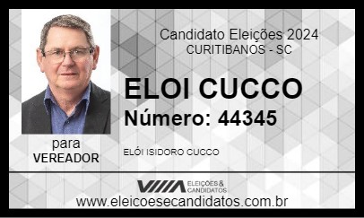 Candidato ELOI CUCCO 2024 - CURITIBANOS - Eleições