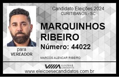 Candidato MARQUINHOS RIBEIRO 2024 - CURITIBANOS - Eleições