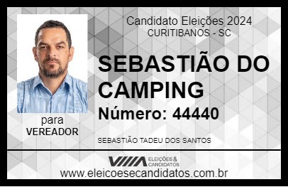 Candidato SEBASTIÃO DO CAMPING 2024 - CURITIBANOS - Eleições