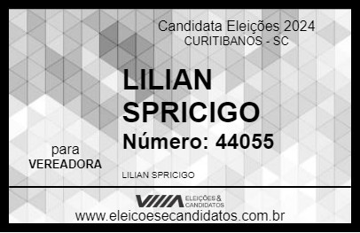 Candidato LILIAN SPRICIGO 2024 - CURITIBANOS - Eleições