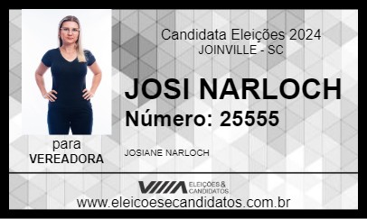 Candidato JOSI NARLOCH 2024 - JOINVILLE - Eleições