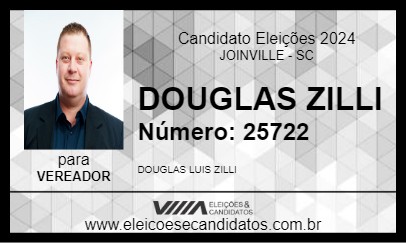 Candidato DOUGLAS ZILLI 2024 - JOINVILLE - Eleições