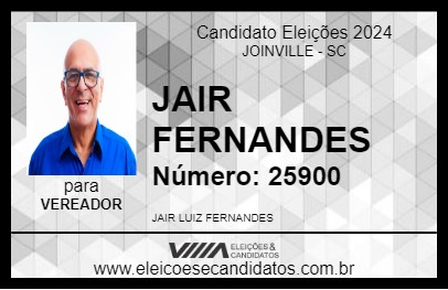 Candidato JAIR FERNANDES 2024 - JOINVILLE - Eleições