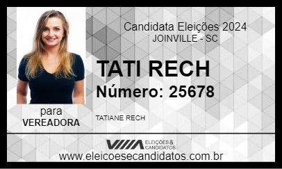 Candidato TATI RECH 2024 - JOINVILLE - Eleições