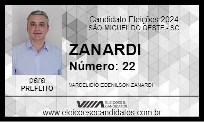 Candidato ZANARDI 2024 - SÃO MIGUEL DO OESTE - Eleições