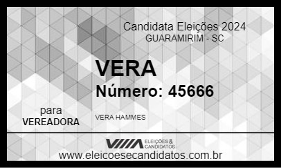 Candidato VERA 2024 - GUARAMIRIM - Eleições