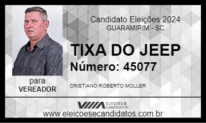 Candidato TIXA DO JEEP 2024 - GUARAMIRIM - Eleições