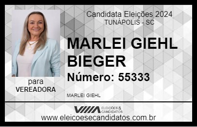 Candidato MARLEI GIEHL BIEGER 2024 - TUNÁPOLIS - Eleições