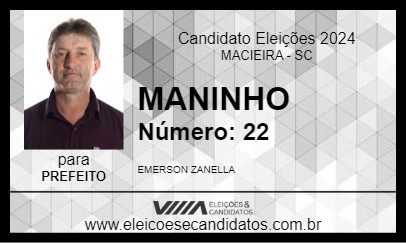 Candidato MANINHO 2024 - MACIEIRA - Eleições