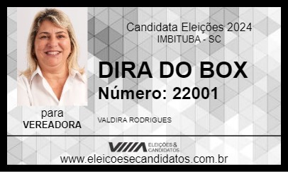 Candidato DIRA DO BOX 2024 - IMBITUBA - Eleições