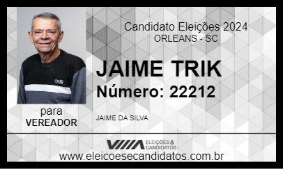 Candidato JAIME TRIK 2024 - ORLEANS - Eleições