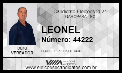 Candidato LEONEL 2024 - GAROPABA - Eleições