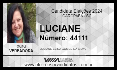 Candidato LUCIANE 2024 - GAROPABA - Eleições