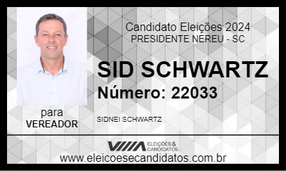 Candidato SID SCHWARTZ 2024 - PRESIDENTE NEREU - Eleições