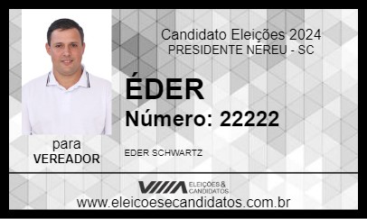 Candidato ÉDER 2024 - PRESIDENTE NEREU - Eleições