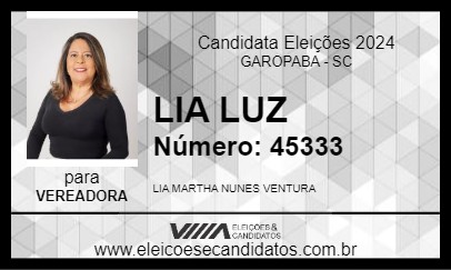 Candidato LIA LUZ 2024 - GAROPABA - Eleições