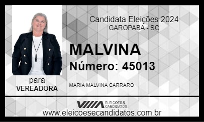 Candidato MALVINA 2024 - GAROPABA - Eleições