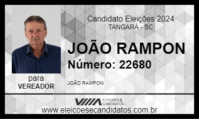 Candidato JOÃO RAMPON 2024 - TANGARÁ - Eleições