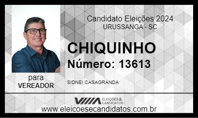 Candidato CHIQUINHO 2024 - URUSSANGA - Eleições