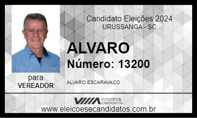 Candidato ALVARO 2024 - URUSSANGA - Eleições