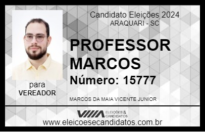 Candidato PROFESSOR MARCOS 2024 - ARAQUARI - Eleições