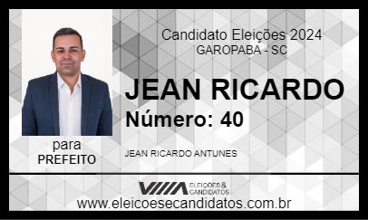 Candidato JEAN RICARDO 2024 - GAROPABA - Eleições