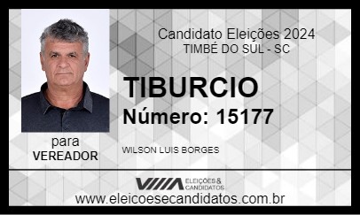 Candidato TIBURCIO 2024 - TIMBÉ DO SUL - Eleições