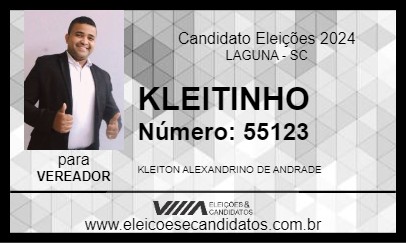 Candidato KLEITINHO 2024 - LAGUNA - Eleições