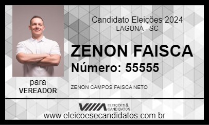 Candidato ZENON FAISCA 2024 - LAGUNA - Eleições