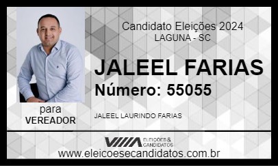 Candidato JALEEL FARIAS 2024 - LAGUNA - Eleições