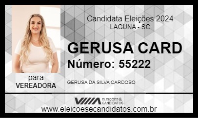 Candidato GERUSA CARD 2024 - LAGUNA - Eleições