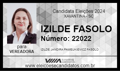 Candidato IZILDE FASOLO 2024 - XAVANTINA - Eleições