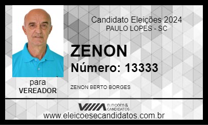 Candidato ZENON 2024 - PAULO LOPES - Eleições