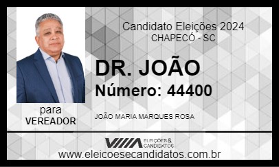 Candidato DR. JOÃO 2024 - CHAPECÓ - Eleições