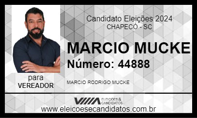 Candidato MARCIO MUCKE 2024 - CHAPECÓ - Eleições